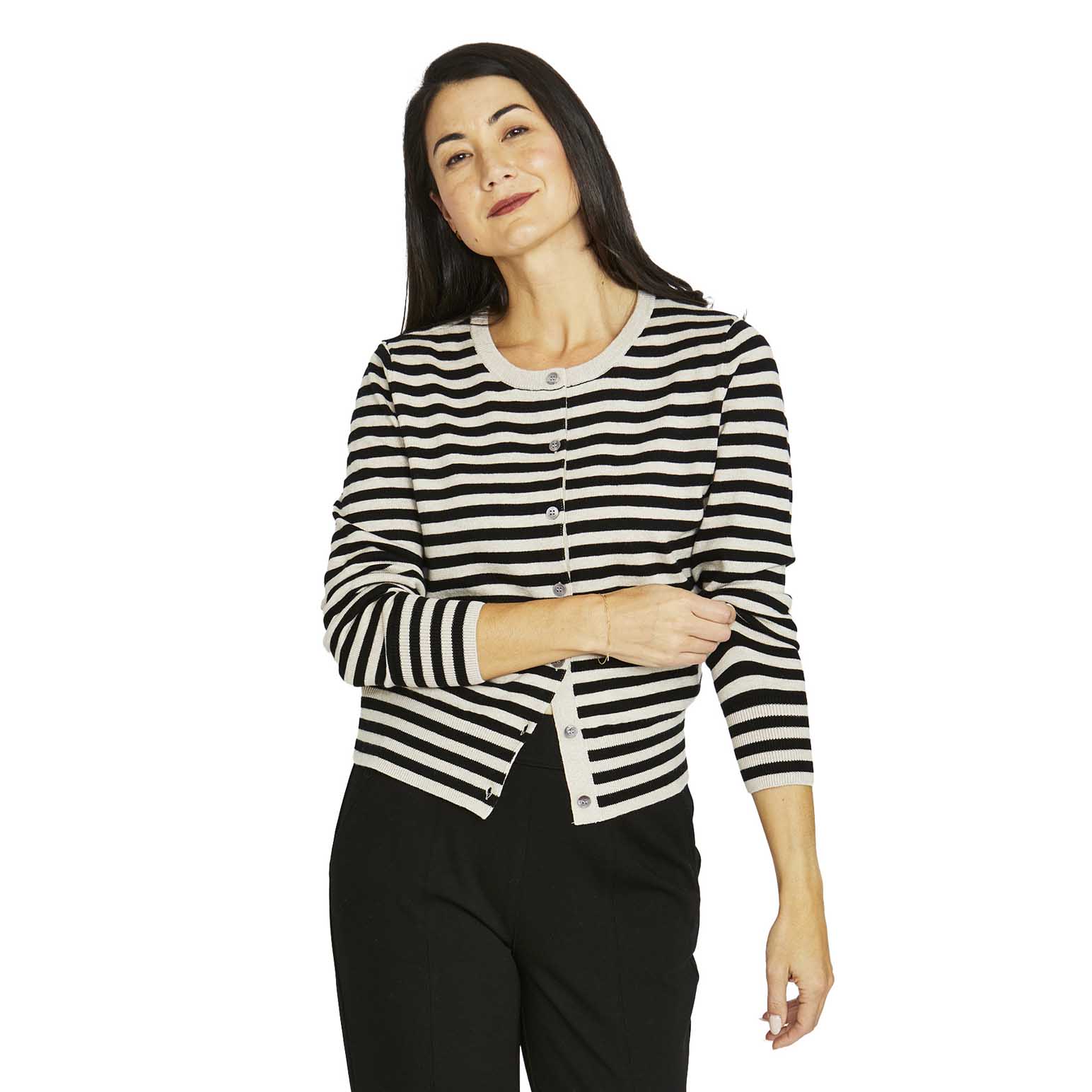 Jump Mono Stripe Cardi